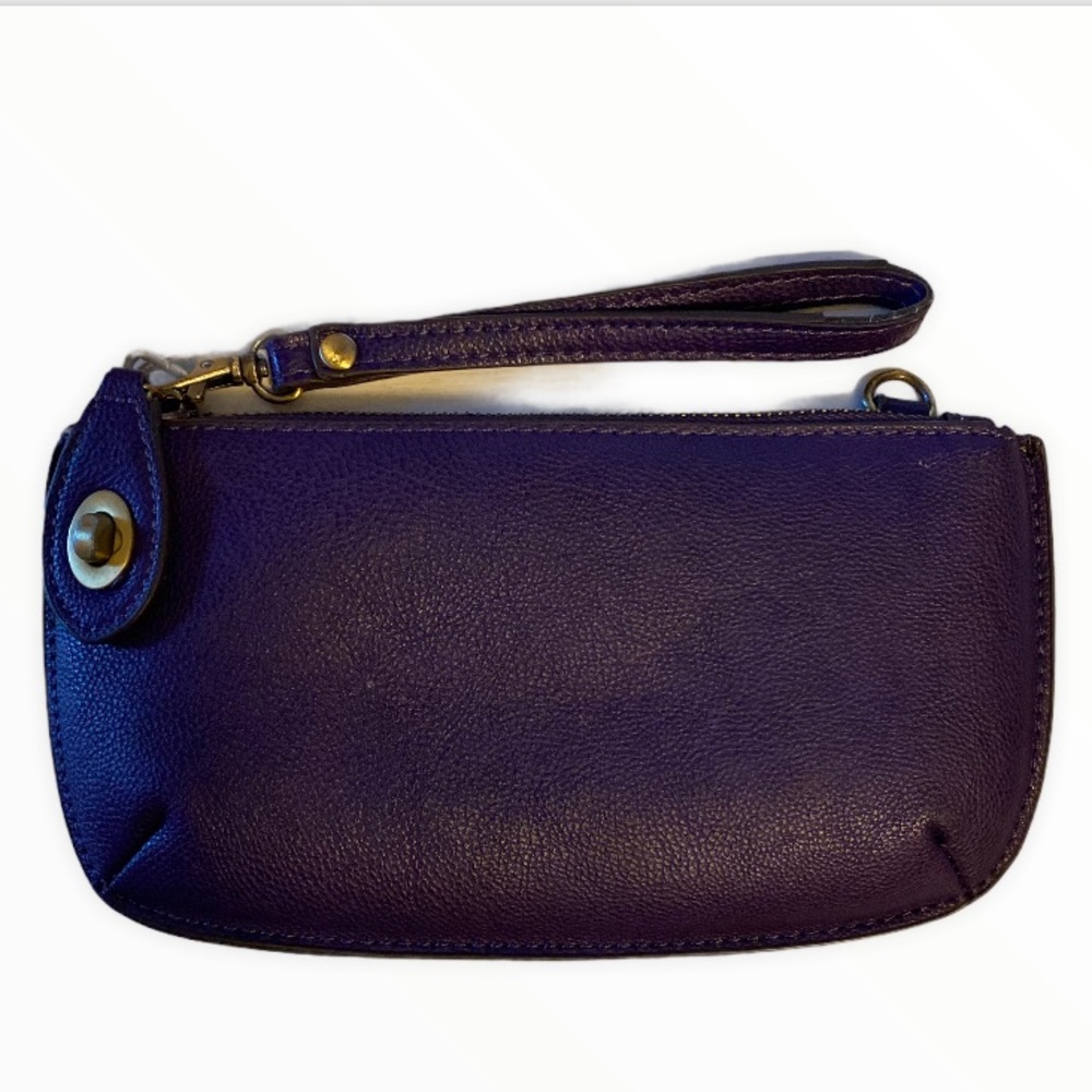 Joy Susan Wallet Deep Plum Purple Wristlet